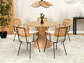 Scaun Cleo (stejar + negru). 1110976