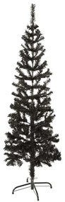 Pom de Craciun artificial subtire, negru, 150 cm 1, Negru, 150 cm