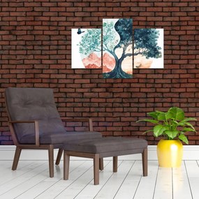 Tablou – Arbore acvarelă plin de viață (90x60 cm)