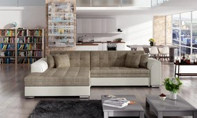 Coltar tapitat, extensibil, 295x80x195 cm, Sorento L01, Eltap (Culoare: Bej Pepit / Bej deschis)