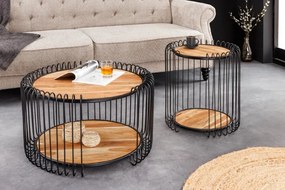 Masuta de cafea, Metal, Lemn, TRUE ELEMENTS 70cm