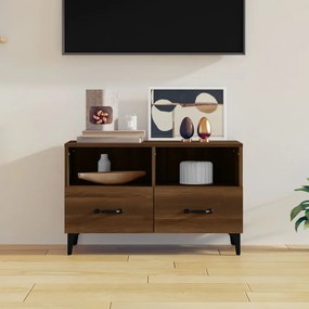 Comoda TV, stejar maro, 80x36x50 cm, lemn prelucrat