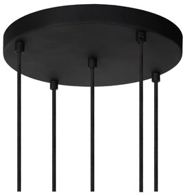 Lustră pe cablu Lucide 45402/15/30 MARIUS 5xE27/40W/230V negru