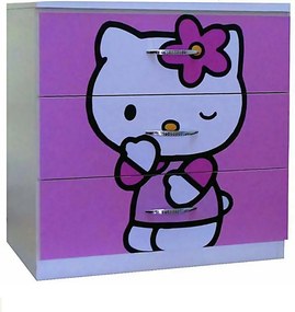 Comoda 3 sertare Kitty
