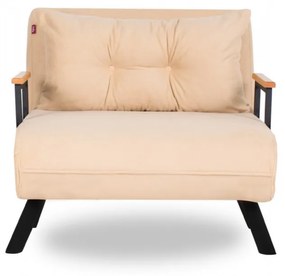 Fotoliu Extensibil Sando Single, Crem