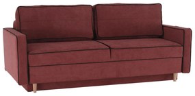 Canapea extensibilă, roz / negru, BERNIA