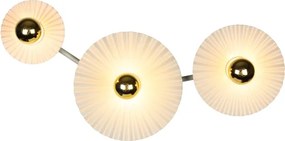 Osram - Aplica de perete PLISSEE 3xE27/15W/230V crem