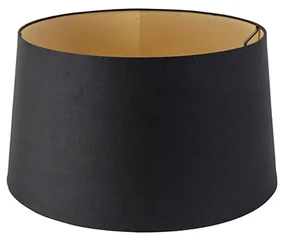 Abajur din bumbac negru cu interior auriu 40/35/22