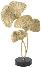 Decoratiune frunze aurii din metal, 24,5x10,5x40,5 cm, Leaf Mauro Ferretti