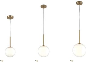 Lustra, Pendul design modern Basic form auriu, diametru 15cm