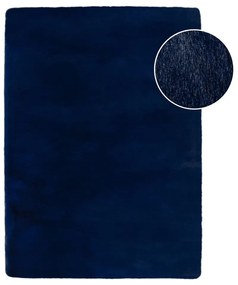 Blană albastru-închis sintetică 120x170 cm Ivy Luxury Fur – Flair Rugs