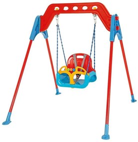 Leagan copii si bebelusi pentru interior si exterior Novokids™ Metal Swing, Cadru metalic, Maxim 100 kg, 1 an+, Multicolor