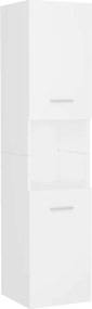 vidaXL Dulap de baie, alb, 30 x 30 x 130 cm, PAL