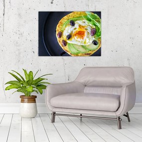 Tablou pe sticlă cu clătită sănătoasă (70x50 cm)
