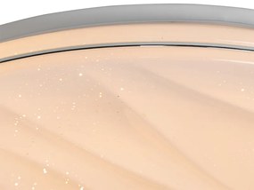 Plafoniera albă 38 cm cu LED inclus cu telecomandă - Damla