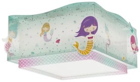 Plafonieră pentru copii MERMAIDS 2xE27/60W/230V Dalber 63446
