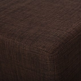 HOMCOM Taburet Otoman din stofă Scaun dreptunghiular mic căptușit pentru sufragerie și sufragerie, 40x30x24cm