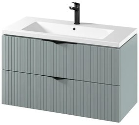 Cersanit S801-546 - Dulap suspendat pentru baie TIRSO 100x45 cm cu lavoar, mentă