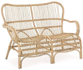 Banca pentru gradina Clarita, Bizzotto, 119 x 83 x 87 cm, ratan, natural