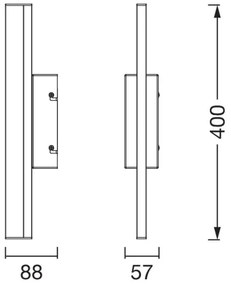 Osram Lumină LED reglabilă pentru oglindă ORBIS MIRROR, 6,8 W, 230 V, 40 cm, IP44