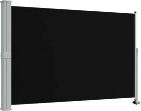 vidaXL Copertină laterală retractabilă, negru, 160 x 300 cm