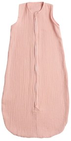 Sac de dormit de vara pentru copii din muselina dubla 3-18 luni Kidizi Old Rosa, 0.3 tog