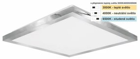 Plafonieră LED pentru baie Top Light SILVER LED/10W/230V IP44 28x28 cm crom mat