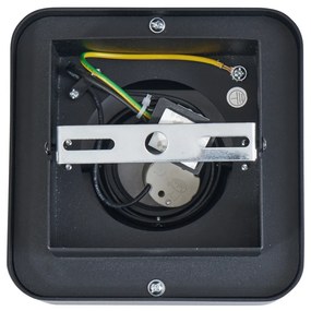 Spot rotund negru montat la suprafață, rotativ și înclinabil - Dox