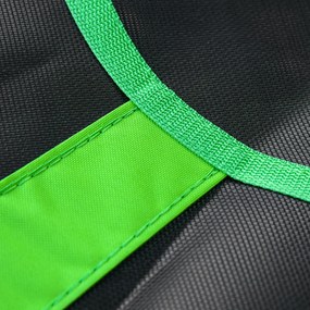 Outsunny Balanță cuib de pasăre rotundă, coș de balanță Ø 110 cm, 4 inele incluse, metal epoxidic, Oxford de înaltă densitate, verde | Aosom Romania