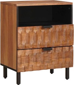 vidaXL Dulap de noapte Maro 50 x 33 x 62 cm Lemn de mango solid