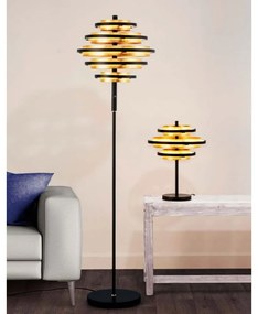 Veioza LED, Lampa de masa moderna Hive Black/gold EU6357BG SRT