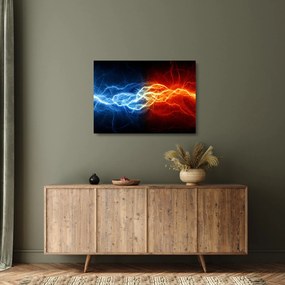 Tablou pe sticlă cu tensiunea de curent (70x50 cm)