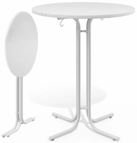 Casaria Masă de bar pliabilă RAUL 110x80cm, albă
