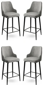 Set de scaune de bar Enox Grey, 4 buc.