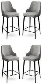 Set de scaune de bar Enox Grey, 4 buc.