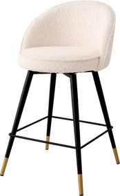 Set de 2 scaune de bar pivotante, design LUX, Counter Stool Cooper crem