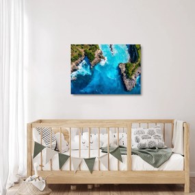 Tablou pe sticlă - Golful din Bali (70x50 cm)
