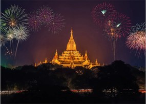 Tablou cu artificii în Asia (70x50 cm)