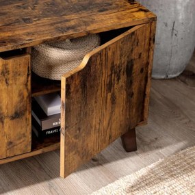 Comodă TV BASTOR maro/negru