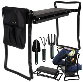 Scaun multifuncțional de grădină cu unelte Gardlov - 60x50x27 cm