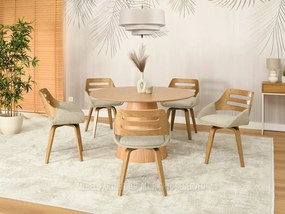 Scaun Theo K (bej + stejar). 1111280