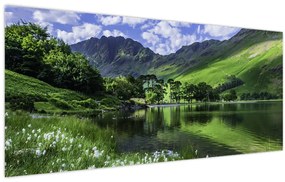 Tablou - Peisaj cu un lac (120x50 cm)