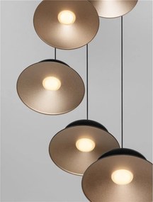 Lustra cu 5 pendule LED design modern Morfi