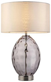 Endon 99581 - Lampă de masă cu dimmer ERIN 1xE27/10W/230V crem/negru fumuriu