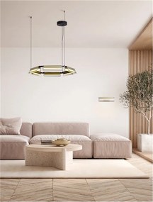 Lustra LED suspendata design modern APNEA D-72cm