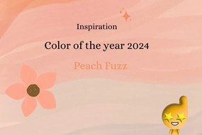 Tapet păpădie la răsărit de soare Peach Fuzz