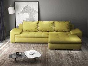 Colțar extensibil dumonde cu ladă de depozitare si sezut confortabil din spuma high-density, Leonardo Enjoy Verde 260x185 cm II