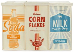 Coșuri de gunoi 3 buc. de reciclat din plastic 28 l Retro – Balvi