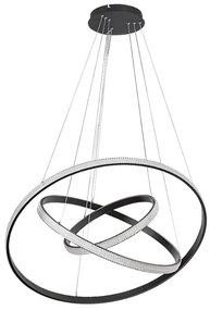 Lustra suspendata cu 3 inele LED Grete 80cm