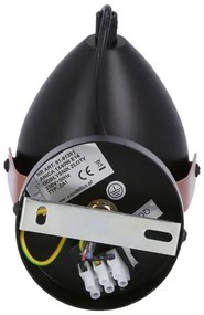 Spot ANICA 1xE14/40W/230V negru/cupru